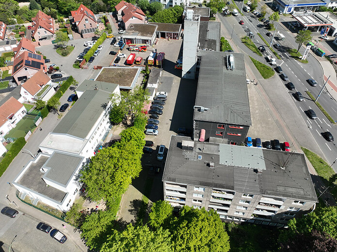 Drohnenfoto des Plangebiets